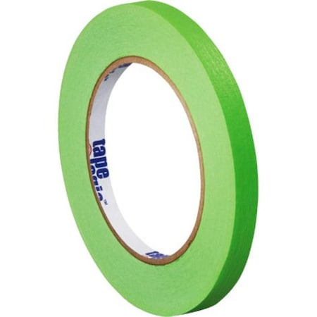 Tape Logic Masking Tape, 1/4x60 yd., PK12, 1/4" W x 60 yds L, Light Green, 12 PK T93100312PKA